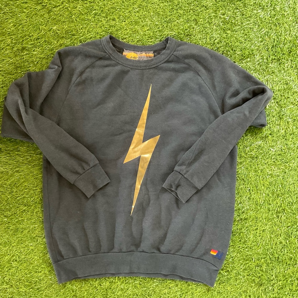 Aviator Nation Bolt Crew Sweatshirt - Gray (XL)